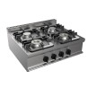 FOURNEAU GAZ 4 BRULEURS INOX 304 A POSER E7-KUPG4BB.2M2G L2G