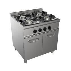 FOURNEAU GAZ 4 BRULEURS SUR MEUBLE PLACARD FERME E7-KUPG4BC.2M2G L2G
