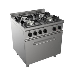 FOURNEAU TOUT GAZ 4 BRULEURS: 2X4.5+2X7.5KW E7-KUPG4LE.2M2G L2G