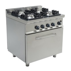 FOURNEAU TOUT GAZ 4 BRULEURS: 2X4.5+2X7.5KW E7-KUPG4LO-2M2G L2G