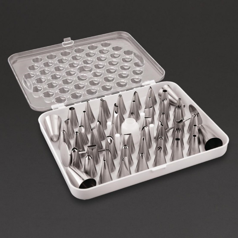Boîte de 52 douilles pâtissières assorties Vogue CP106 Vogue Boîte de 52 douilles pâtissières assorties Vogue CP106 Vogue