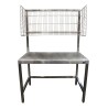 TABLE DE MISE SOUS BARQUETTES, DESSUS INOX F-130602 L2G