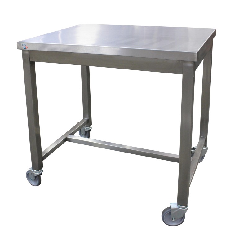 TABLE DE SERVICE INOX SOUDEE, CENTRALE, 4 ROUES F-4RTZ100-STC106 L2G TABLE DE SERVICE INOX SOUDEE, CENTRALE, 4 ROUES F-4RTZ100-STC106 L2G