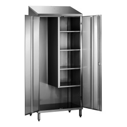 ARMOIRE BALAIS INOX 2 PORTES F-APSFD4/10 L2G