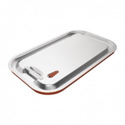 Couvercle hermétique inox et silicone Vogue GN 1/1 CP268 Vogue