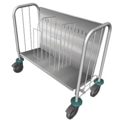 CHARIOT ASSIETTES INOX, 200 ASSIETTES D.260MM F-CHPA-200 L2G