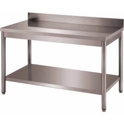 TABLE ADOSSEE DEMONTABLE INOX, ET.BASSE, F-DRTAE106 L2G