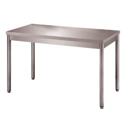 TABLE CENTRALE DEMONTABLE INOX, PIEDS RONDS F-DRTC106 L2G