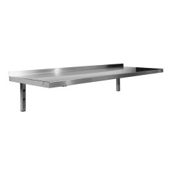 ETAGERE MURALE INOX PLEINE CONSOLES FIXES F-ETPL103 L2G