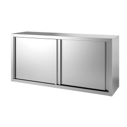 ARMOIRE SUSPENDUE INOX, P. COULISSANTES DOUBLEES F-PS16FX L2G