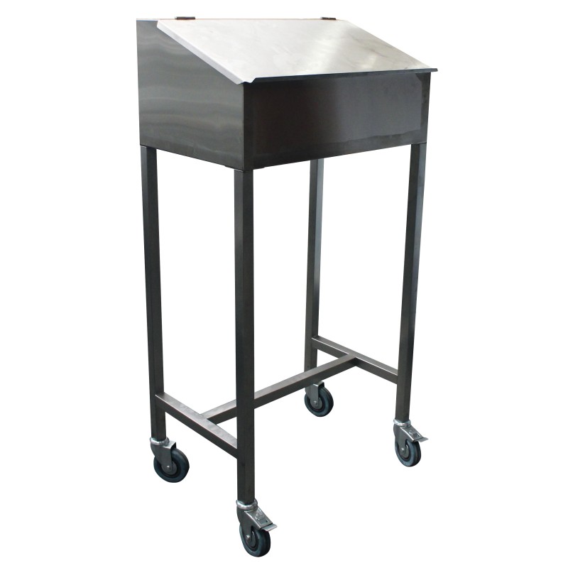 PUPITRE INOX SUR PIETEMENT AVEC ROULETTES F-PUPPR L2G PUPITRE INOX SUR PIETEMENT AVEC ROULETTES F-PUPPR L2G