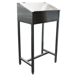 PUPITRE INOX, SUR PIETEMENT AVEC VERINS F-PUPPV L2G