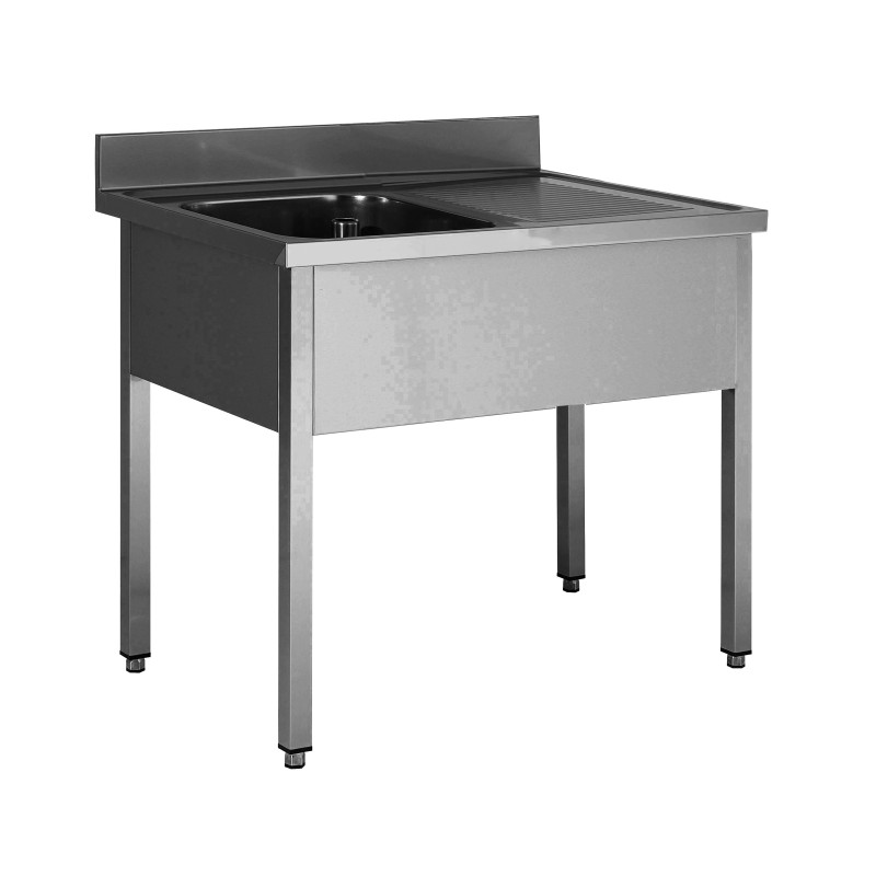 PLONGE INOX SOUDEE, 1 BAC 400X400X250MM F-SPL106-1BG L2G PLONGE INOX SOUDEE, 1 BAC 400X400X250MM F-SPL106-1BG L2G