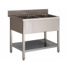 PLONGE INOX SOUDEE, 2 BACS 500X400X250 MM F-SPL126-2B-ETP L2G