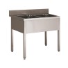 PLONGE INOX SOUDEE, 2 BACS 500X500X300 MM F-SPL127-2B L2G