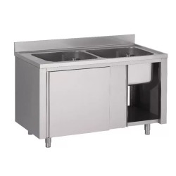 PLONGE PLACARD INOX, 2 BACS 500X400X250 MM, F-SPLPX126-2B-PC L2G