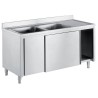 PLONGE PLACARD INOX, 2 BACS 400X400X250 MM, F-SPLPX166-2BG-PC L2G