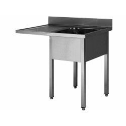 PLONGE INOX SOUDEE, ENCASTREMENT LV, 1 BAC F-SPLV127-1BD L2G