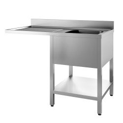 PLONGE INOX SOUDEE, ENCASTREMENT LV BAC DROITE F-SPLV127-1BD-ETP L2G