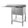 PLONGE INOX SOUDEE, ENCASTREMENT LV BAC DROITE F-SPLV127-1BD-ETP L2G