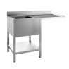 PLONGE INOX SOUDEE, ENCASTREMENT LV BAC GAUCHE F-SPLV147-1BG-ETP L2G