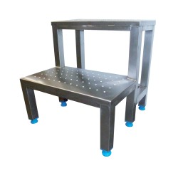 ESTRADE ANTI-DERAPANTE INOX 2 MARCHES F-STAIRS-2S L2G