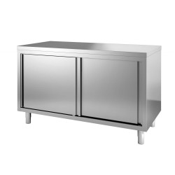 MEUBLE BAS INOX CENTRAL, P. COULISSANTES  F-TVA.10FLX L2G