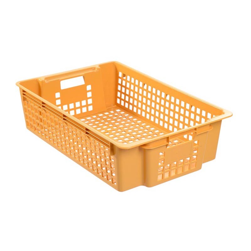 CAISSE A VIENNOISERIE EN POLYPROPYLENE JAUNE. G156724 L2G CAISSE A VIENNOISERIE EN POLYPROPYLENE JAUNE. G156724 L2G