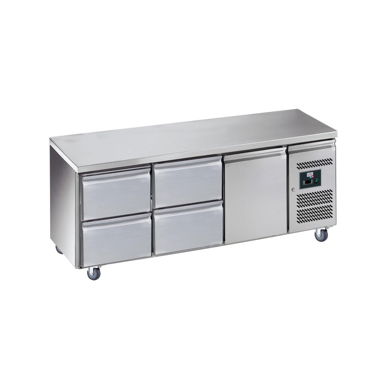DESSERTE REFRIGEREE INOX CENTRALE, -2/+8°C, R600A GN3140TN L2G DESSERTE REFRIGEREE INOX CENTRALE, -2/+8°C, R600A GN3140TN L2G