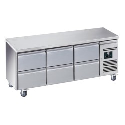 DESSERTE REFRIGEREE INOX CENTRALE, -2/+8°C, R600A GN3160TN L2G