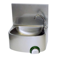 LAVE-MAINS INOX 304, DOSSERET MONOBLOC PLIE IP0029 L2G