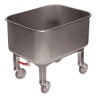 CUVE ROULANTE INOX 304, 80L, ROBINET DE VIDANGE IP0059 L2G