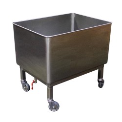 CUVE ROULANTE INOX 304, ROBINET DE VIDANGE IP0060 L2G