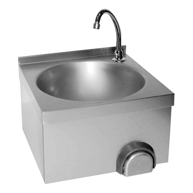 LAVE-MAINS INOX CUVE RONDE, DOSSERET 30 MM IP0067 L2G LAVE-MAINS INOX CUVE RONDE, DOSSERET 30 MM IP0067 L2G