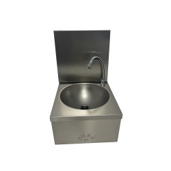 LAVE-MAINS INOX 304, CUVE RONDE, DOSSERET AMOVIBLE IP0082AL L2G