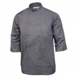 Veste de cuisine mixte Chef Works grise L A934-L Chef Works