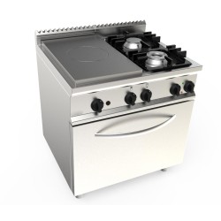 PLAQUE COUP DE FEU 4.5KW + 2 FEUX GAZ (4.5+7.5KW) L7-TPG2LE.1M1G L2G