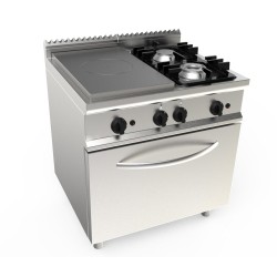 PLAQUE COUP DE FEU 4.5KW + 2 FEUX GAZ (4.5+7.5KW) L7-TPG2LO.1M1G L2G
