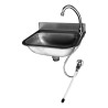 LAVE-MAINS ECO INOX AVEC DOSSERET H. 50 MM LME L2G