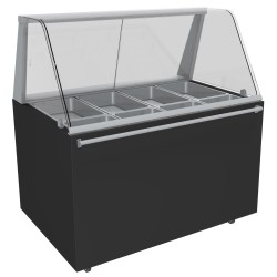 MEUBLE FERME BAIN-MARIE CHAUFFANT A EAU 90°C,VITRE MBM08V L2G