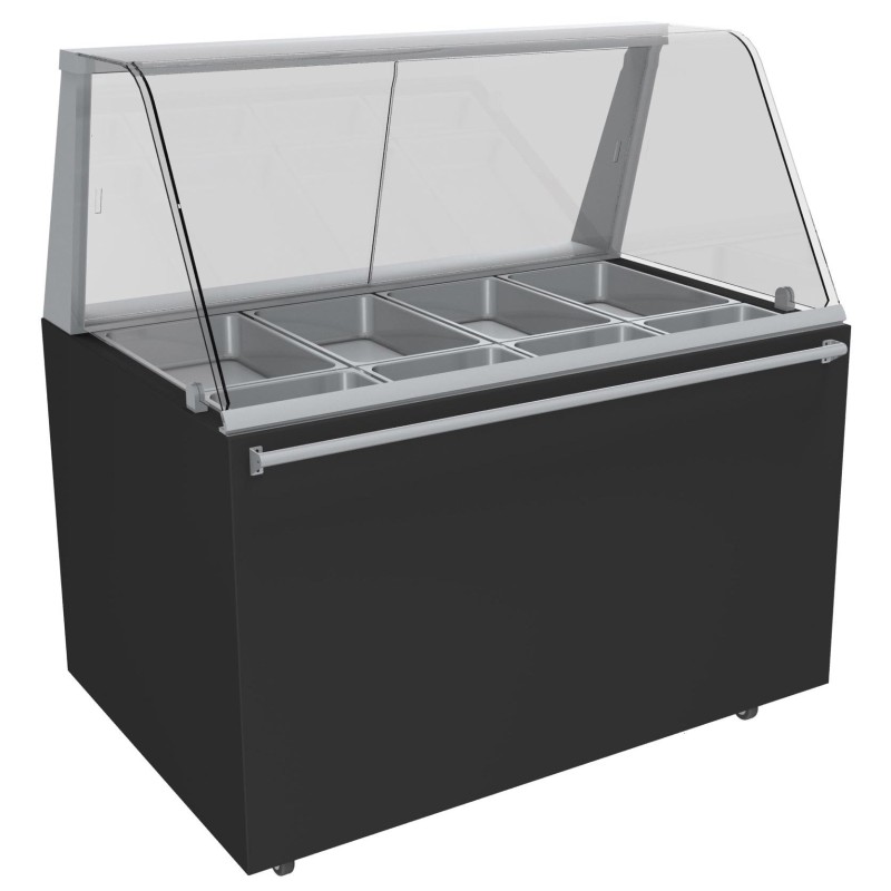 MEUBLE FERME BAIN-MARIE CHAUFFANT A EAU 90°C,VITRE MBM08V L2G
