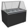 MEUBLE FERME BAIN-MARIE CHAUFFANT A EAU 90°C,VITRE MBM08V L2G