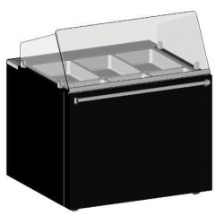 MEUBLE OUVERT BAIN-MARIE CHAUFFANT A EAU 90°C MBM11TRAD L2G