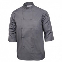 Veste de cuisine mixte Chef Works grise M A934-M Chef Works