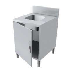 MEUBLE LAVE-MAINS + DOSSERET 150X50MM MLMA67-PBL L2G