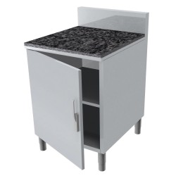 MEUBLE NEUTRE DESSUS GRANIT EP.20MM, 2P. BATTANTES MNGA107-PBL L2G