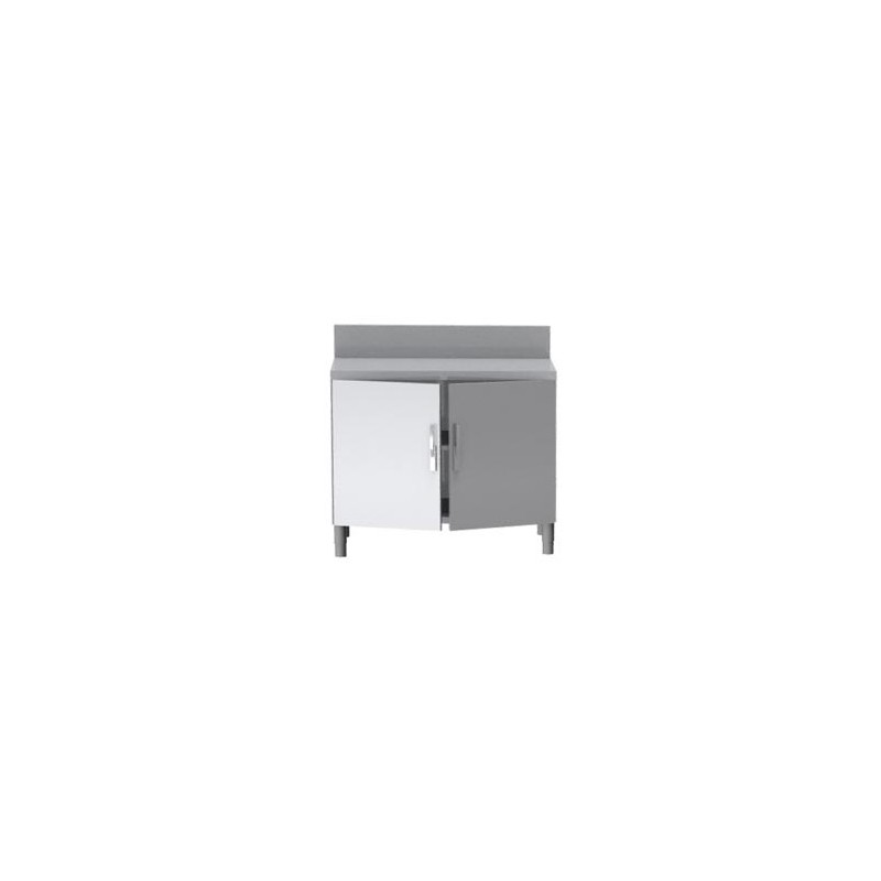 MEUBLE NEUTRE DESSUS INOX 304, 2 PORTES BATTANTES MNIA107-PBL L2G MEUBLE NEUTRE DESSUS INOX 304, 2 PORTES BATTANTES MNIA107-PBL L2G