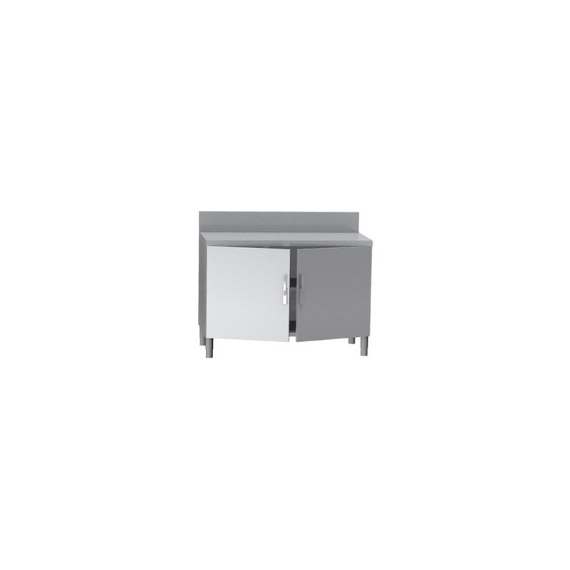 MEUBLE NEUTRE DESSUS INOX 304, 2 PORTES BATTANTES MNIA127-PBL L2G MEUBLE NEUTRE DESSUS INOX 304, 2 PORTES BATTANTES MNIA127-PBL L2G