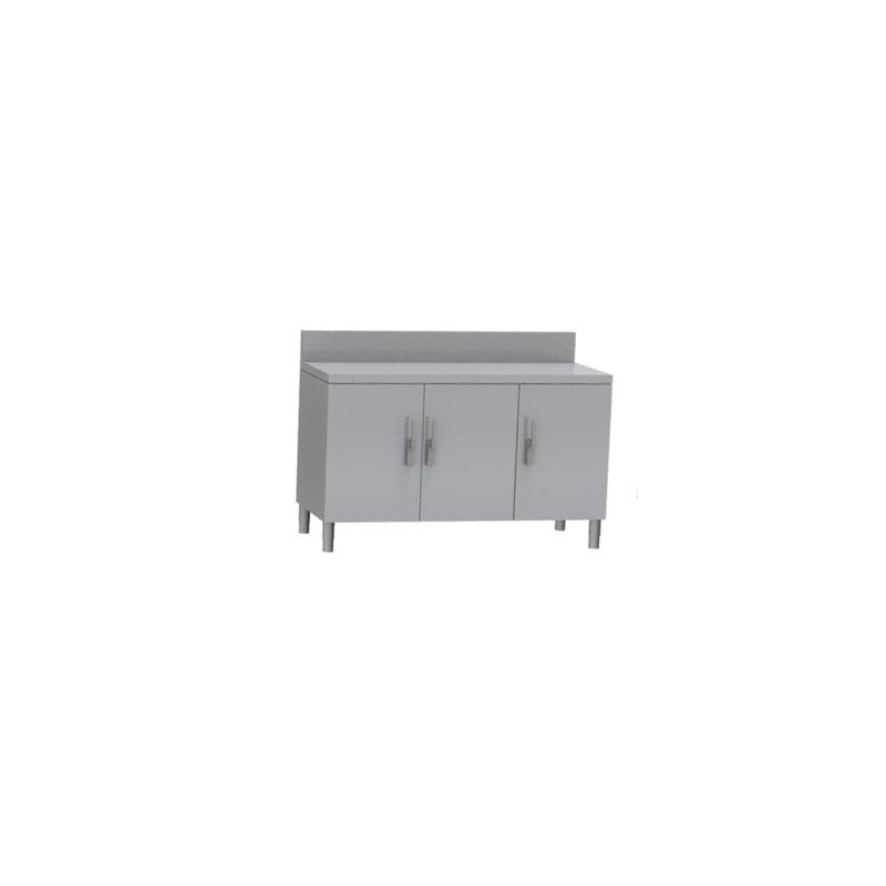 MEUBLE NEUTRE DESSUS INOX 304, 3 PORTES BATTANTES MNIA147-PBL L2G MEUBLE NEUTRE DESSUS INOX 304, 3 PORTES BATTANTES MNIA147-PBL L2G