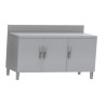 MEUBLE NEUTRE DESSUS INOX 304, 3 PORTES BATTANTES MNIA167-PBL L2G